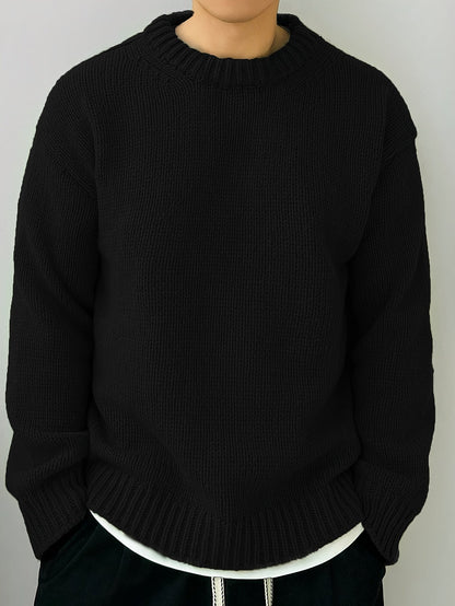 Maglione girocollo oversize in maglia con texture