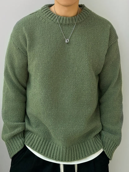 Maglione girocollo oversize in maglia con texture