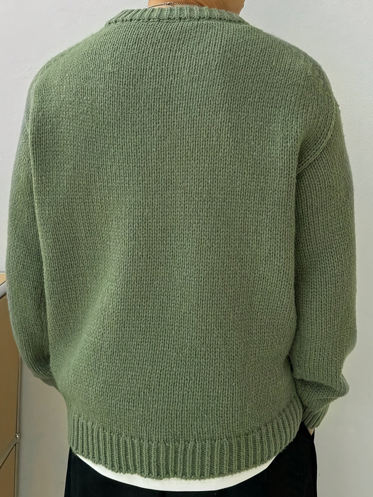 Maglione girocollo oversize in maglia con texture