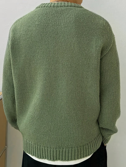 Maglione girocollo oversize in maglia con texture