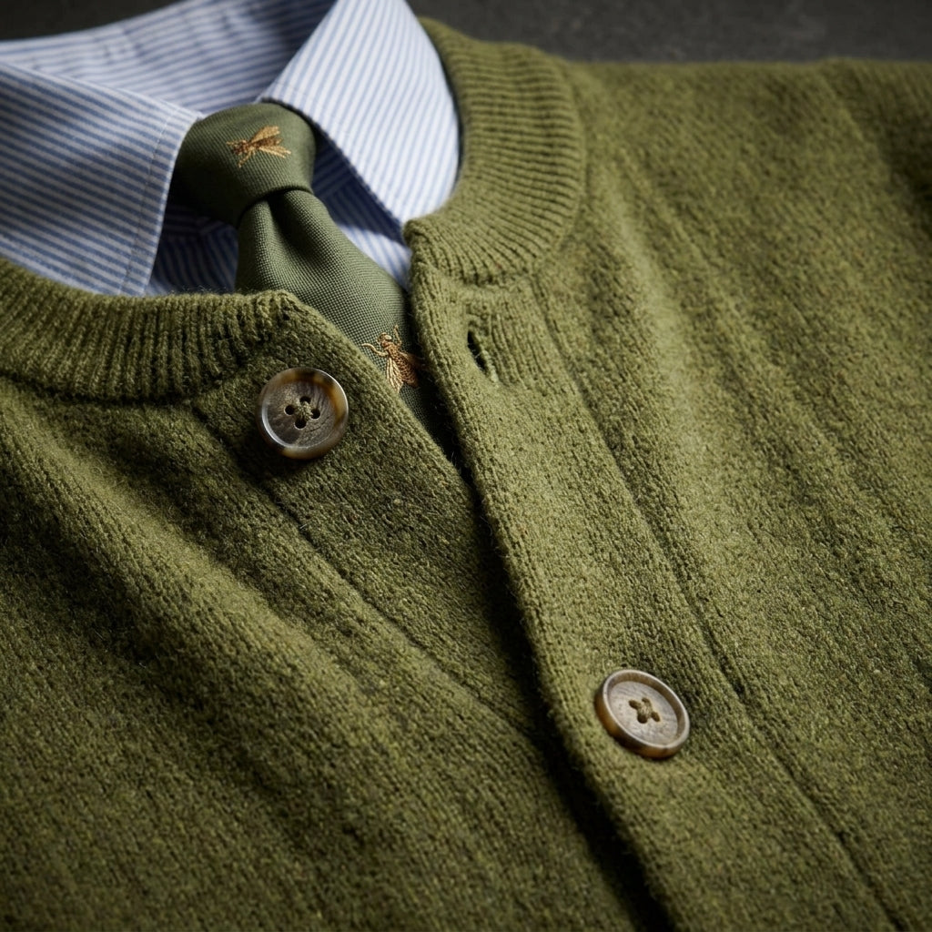 Button Front Knit Cardigan
