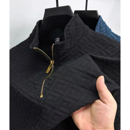 Paolo Uccello kashmirpullover med lynlås