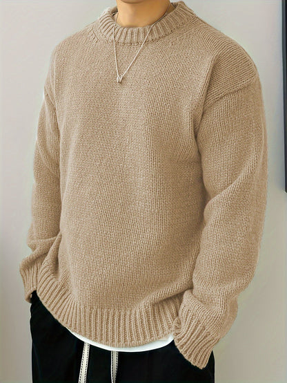 Maglione girocollo oversize in maglia con texture