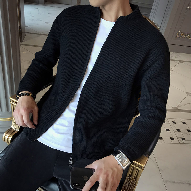 Klassischer Herren-Strickcardigan