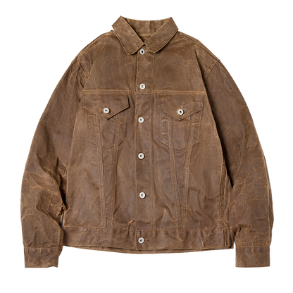 Vinthentic Retro Men's Tin Cloth Jacket