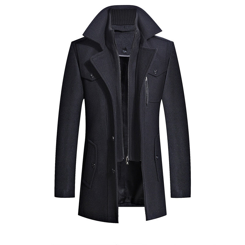 Pánský kabát Henry v business casual stylu