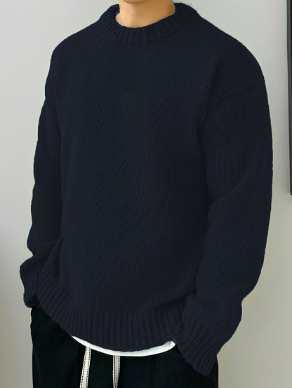 Maglione girocollo oversize in maglia con texture