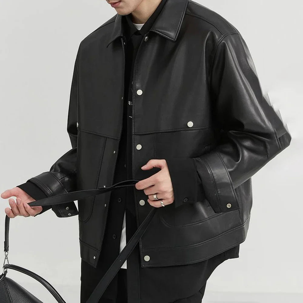 Chaqueta vintage de cuero Hamilton Crest
