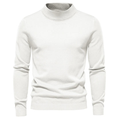 Pánský pletený rolák Alessio Moro slim fit, teplý zimní pulovr