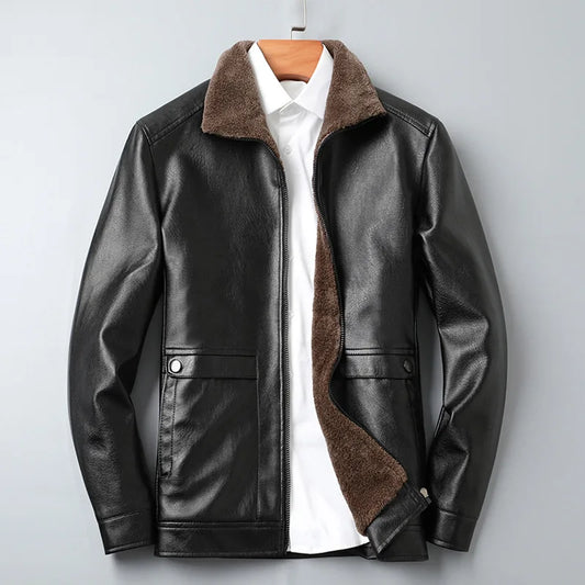 Lorenzo Tavianin fleece-nahkatakki