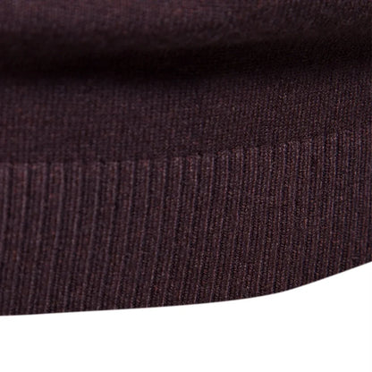 Pánský pletený rolák Alessio Moro slim fit, teplý zimní pulovr