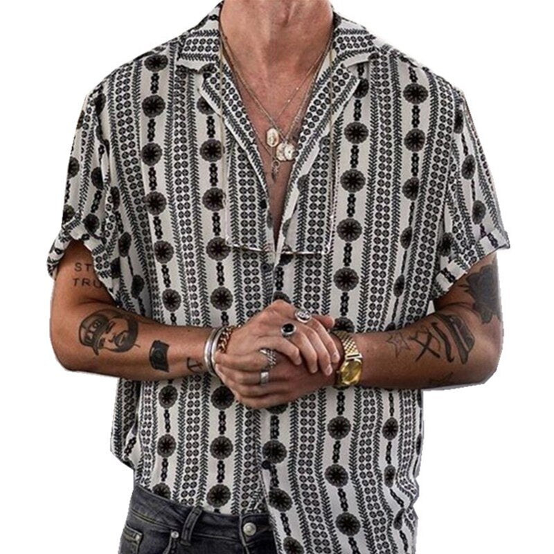 Camicia da uomo con bottoni Vinthentic Niccolo