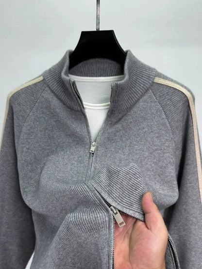 Alden Crown-strikket designerjakke