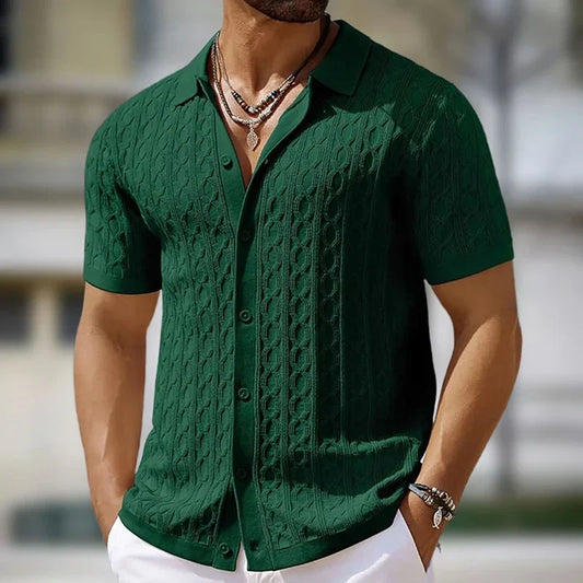 Max Bell pletena polo majica kratkih rukava
