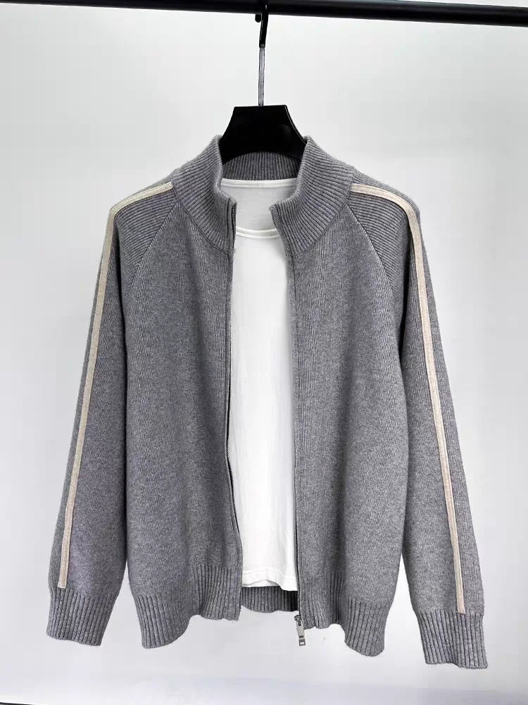 Alden Crown-strikket designerjakke