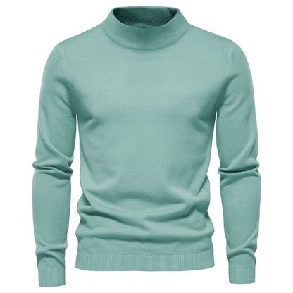 Pánský pletený rolák Alessio Moro slim fit, teplý zimní pulovr