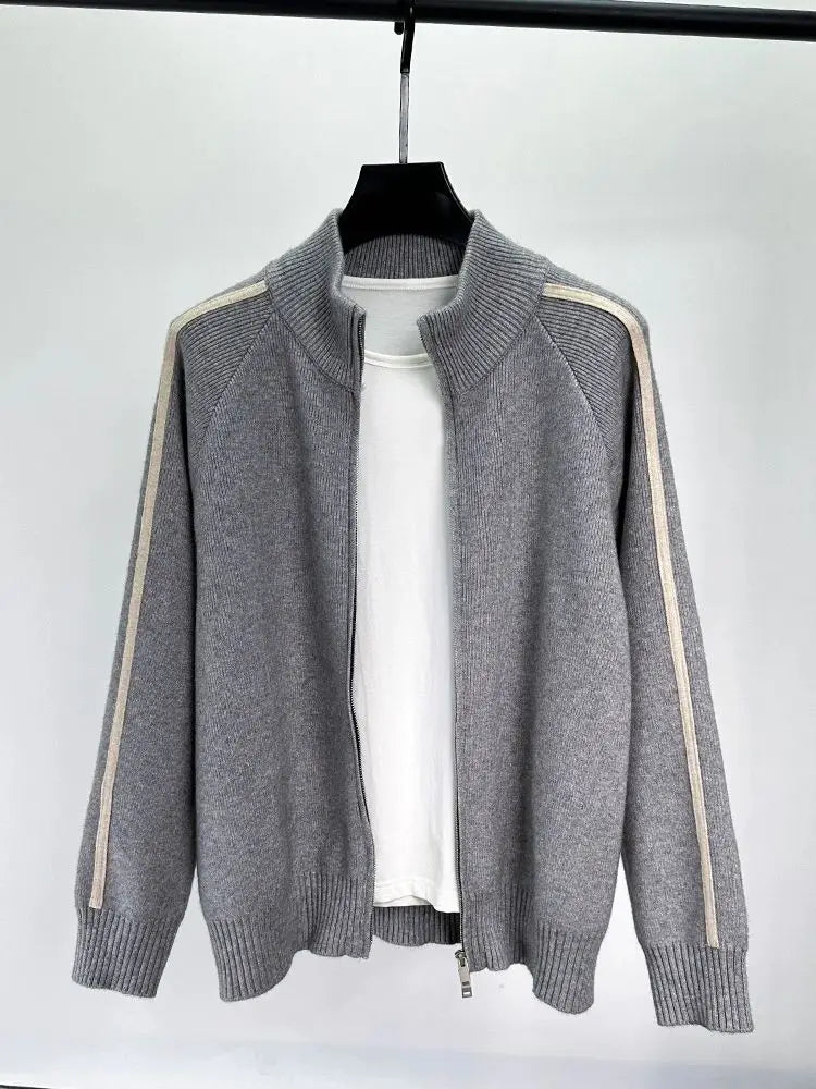 Alden Crown-strikket designerjakke