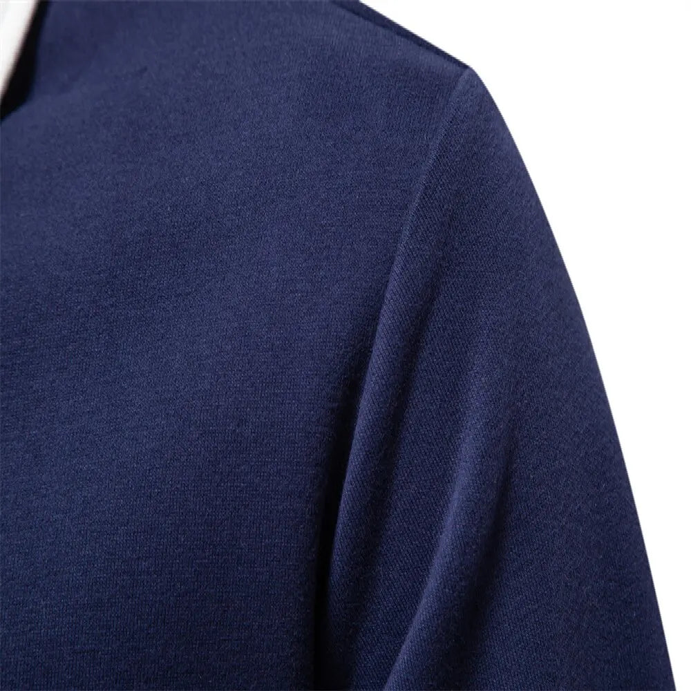 Matteo Sala Men Polo Collar Sweater Long Sleeve