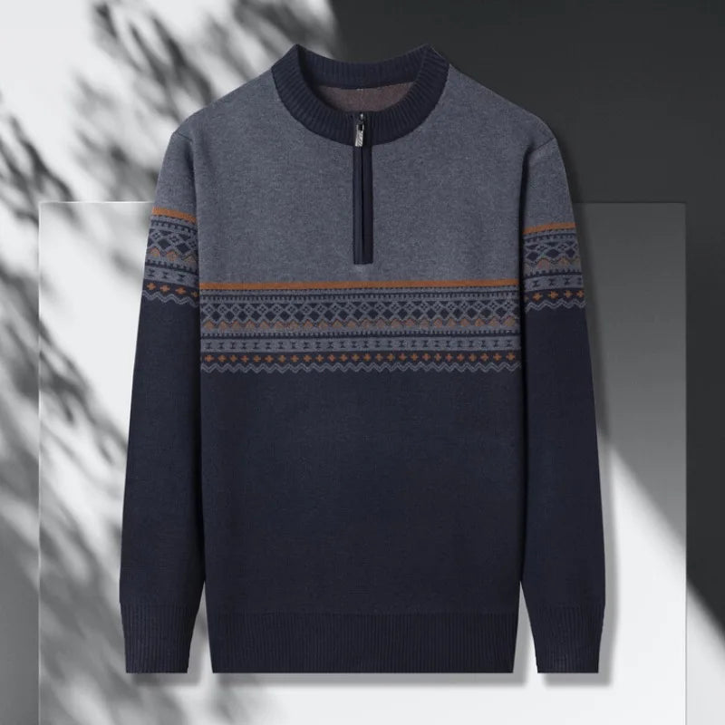 Sanzio Signature Strickpullover mit Reißverschluss