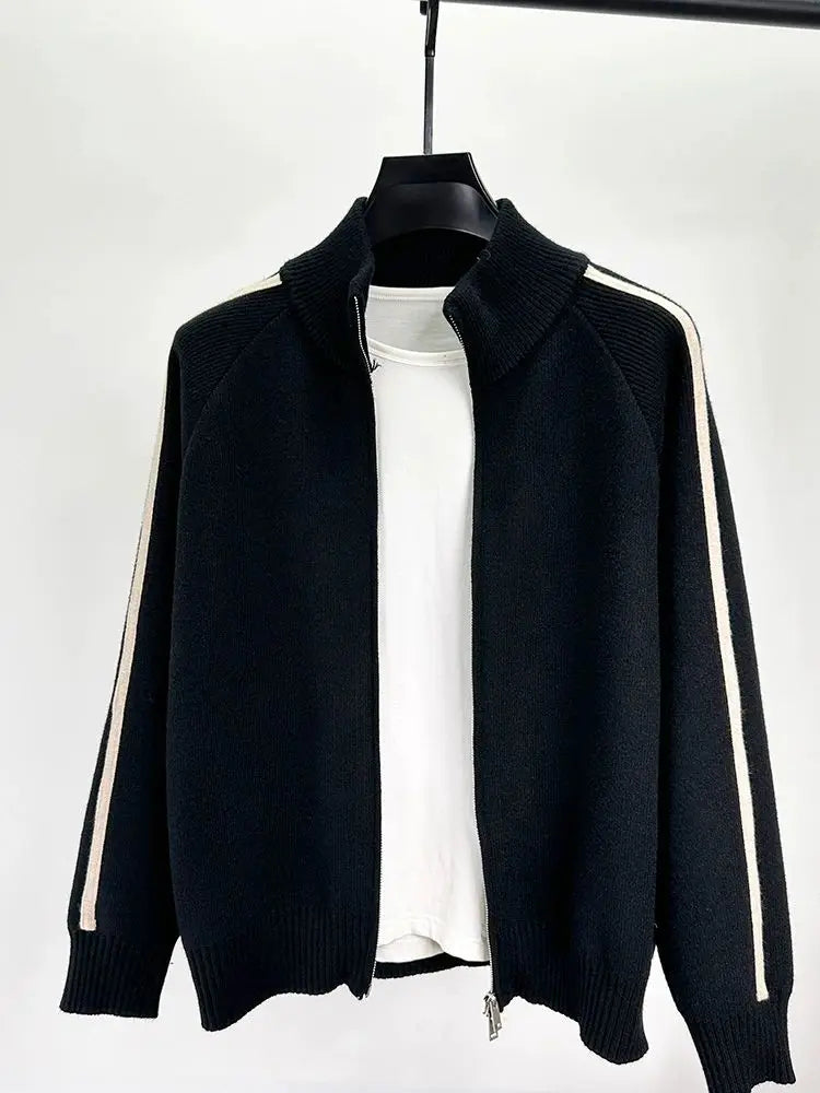 Alden Crown-strikket designerjakke