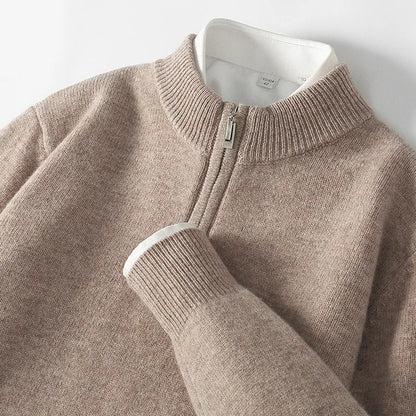 Giuliano Bugiardini kashmirsweater med lynlås