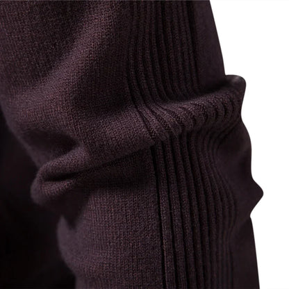 Pánský pletený rolák Alessio Moro slim fit, teplý zimní pulovr