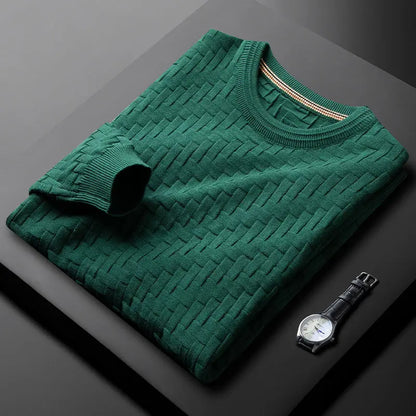 Hochwertiger Waffelstrick-Pullover Raffaello