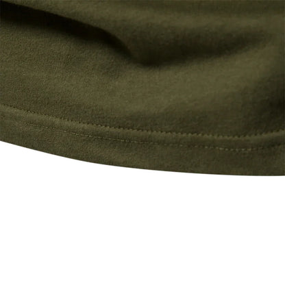 Gio Rota T-shirt til mænd med lange ærmer og patchwork - afslappet bomulds-T-shirt med rund hals