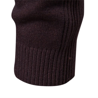 Pánský pletený rolák Alessio Moro slim fit, teplý zimní pulovr
