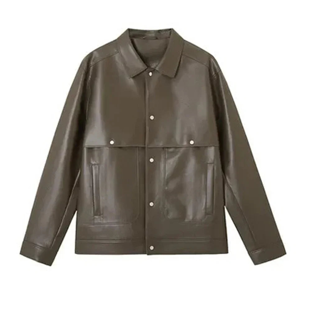 Chaqueta vintage de cuero Hamilton Crest