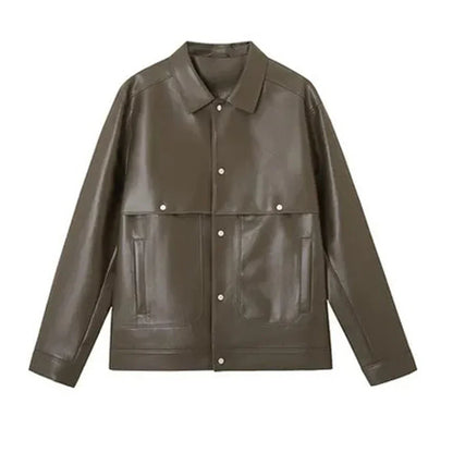 Chaqueta vintage de cuero Hamilton Crest