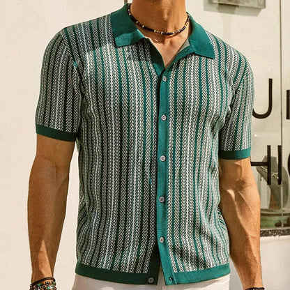 Solano - Herringbone Slim-Fit Polo Shirt