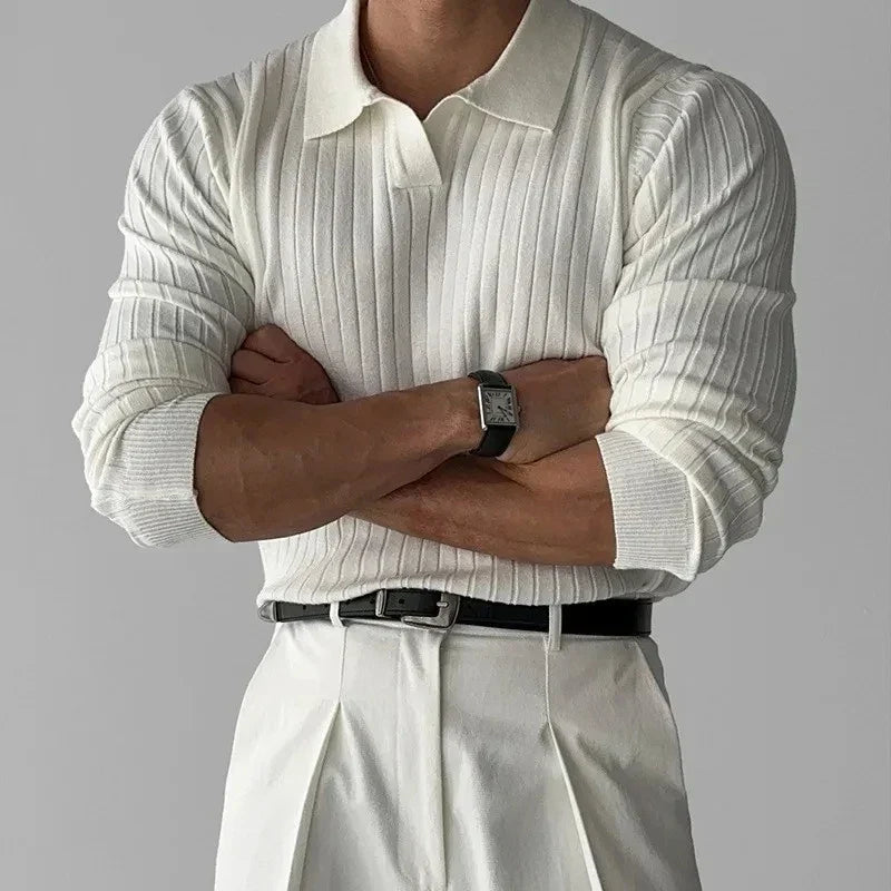 Walter - Slim Fit Long Sleeve Polo
