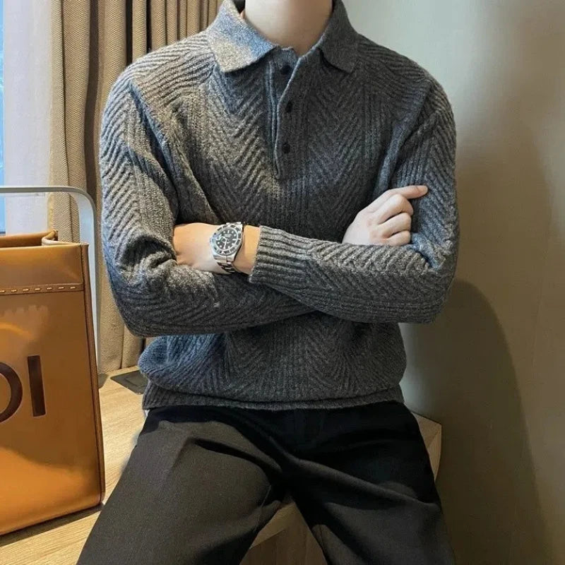 Zion - Collar Long Sleeve Sweater