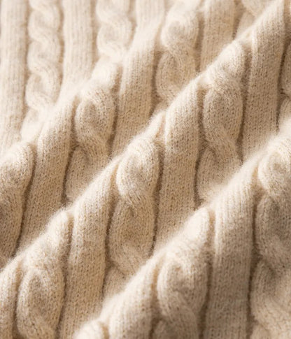 Livio Agresti Premium Half-Zip Alpaca Sweater