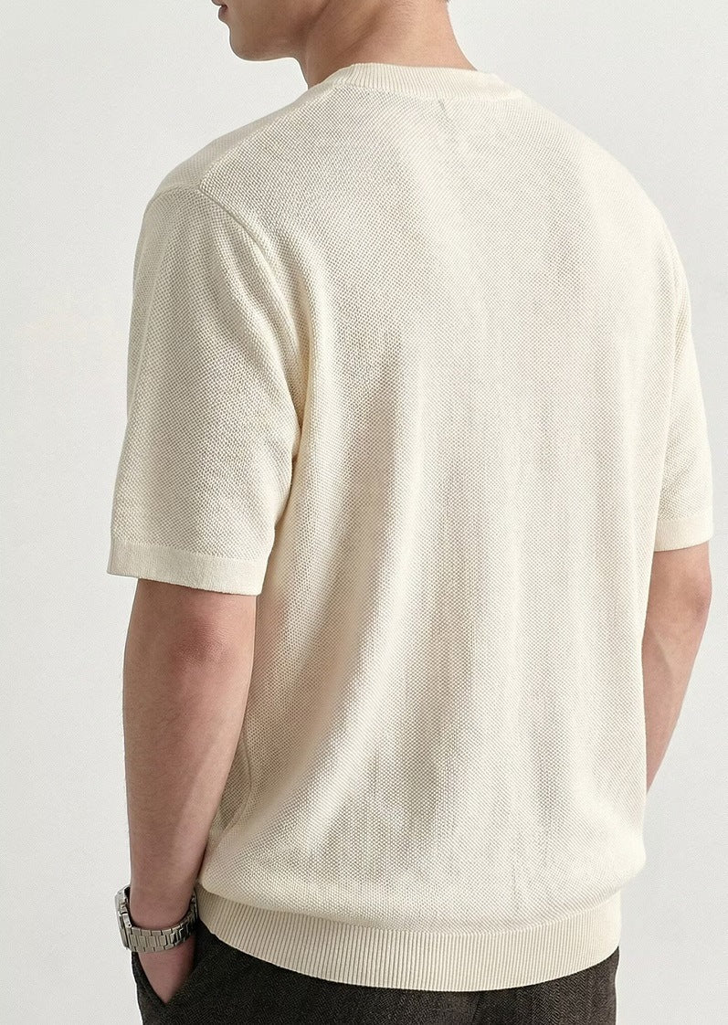 Tricou polo cu textură și croială lejeră