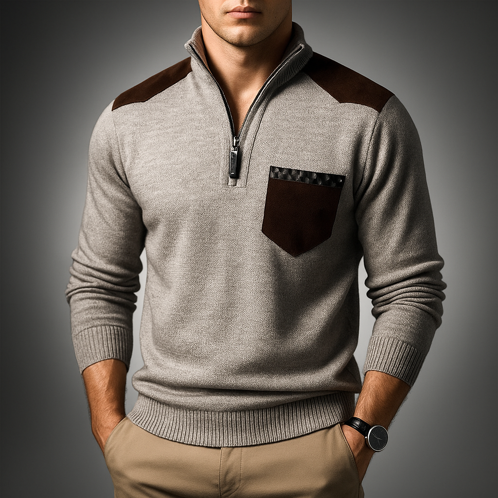 Ribbestrikket cardigan med åpen front