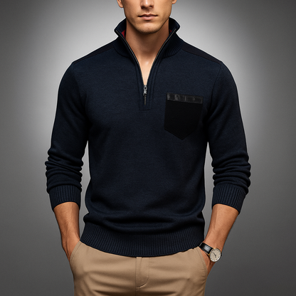Ribbestrikket cardigan med åpen front