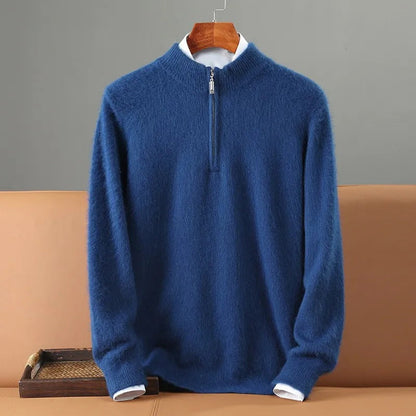 Giuliano Bugiardini kashmirsweater med lynlås