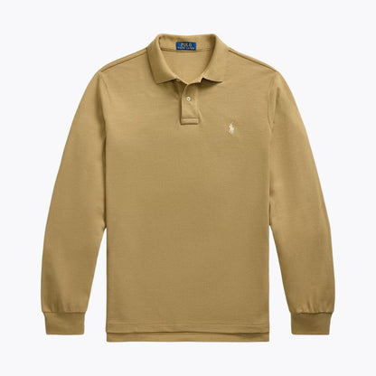 RL Mesh Long-Sleeve Polo Shirt